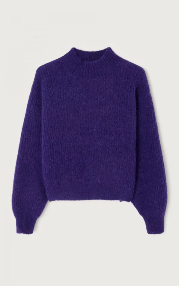 Jumper East Purple Melange Women American Vintage Jumpers and Cardigans