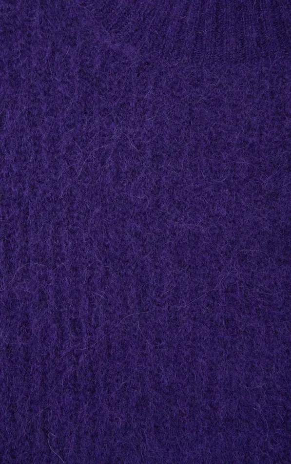 Jumper East Purple Melange Women American Vintage Jumpers and Cardigans Jumper East Purple Melange Women American Vintage Jumpers and Cardigans