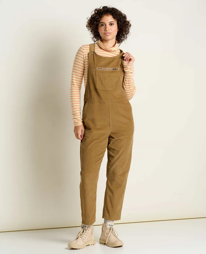 Jumpsuits and Overalls Women8217s Scouter Cord Overall Honey Brown ToadandCo