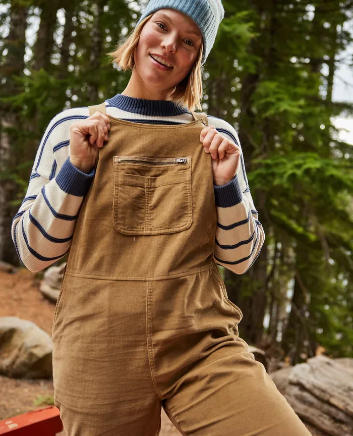 Jumpsuits and Overalls Women8217s Scouter Cord Overall Honey Brown ToadandCo