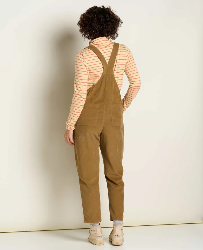 Jumpsuits and Overalls Women8217s Scouter Cord Overall Honey Brown ToadandCo