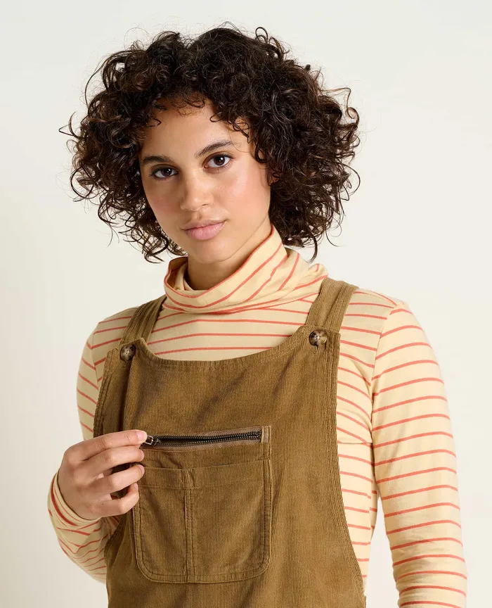 Jumpsuits and Overalls Women8217s Scouter Cord Overall Honey Brown ToadandCo