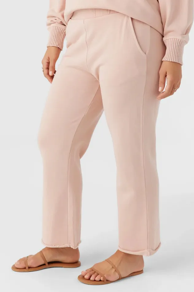KARMA FRENCH TERRY CROPPED LOUNGE PANTS Rose Dust Women O039NEILL Collections