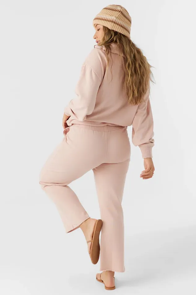 KARMA FRENCH TERRY CROPPED LOUNGE PANTS Rose Dust Women O039NEILL Collections