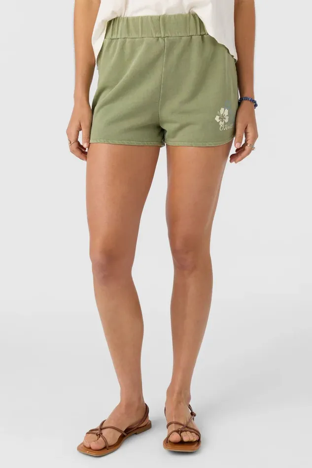 KARMA FRENCH TERRY LOUNGE SHORTS Oil Green Women O039NEILL Collections