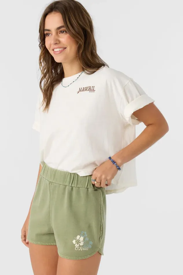 KARMA FRENCH TERRY LOUNGE SHORTS Oil Green Women O039NEILL Collections