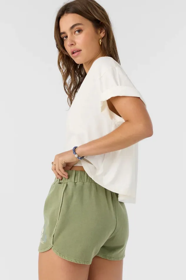 KARMA FRENCH TERRY LOUNGE SHORTS Oil Green Women O039NEILL Collections