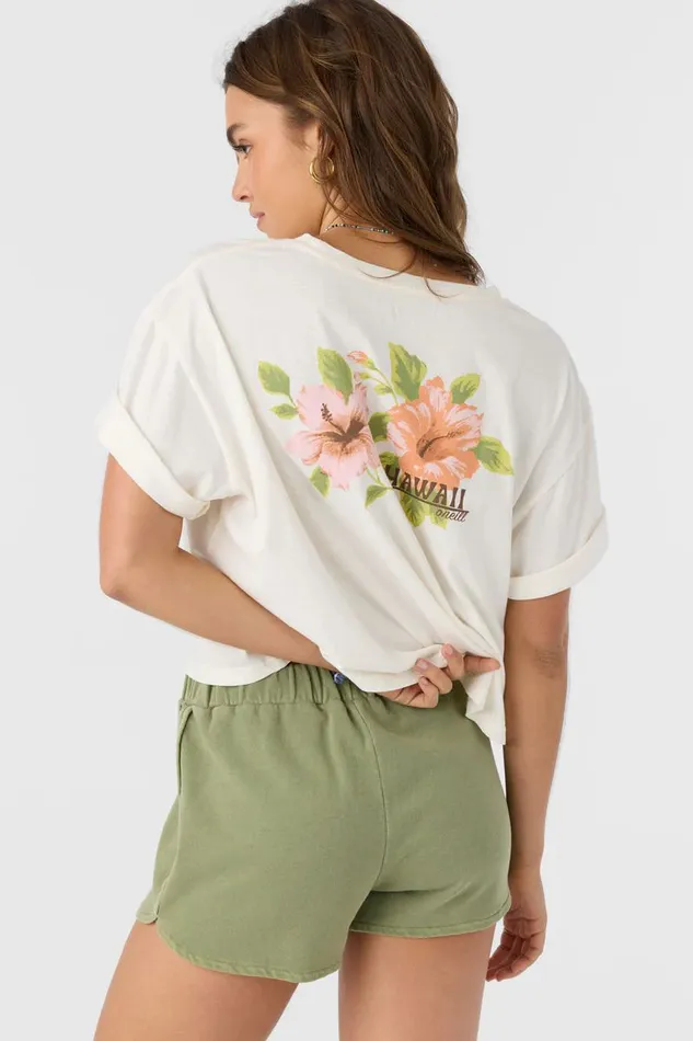 KARMA FRENCH TERRY LOUNGE SHORTS Oil Green Women O039NEILL Collections