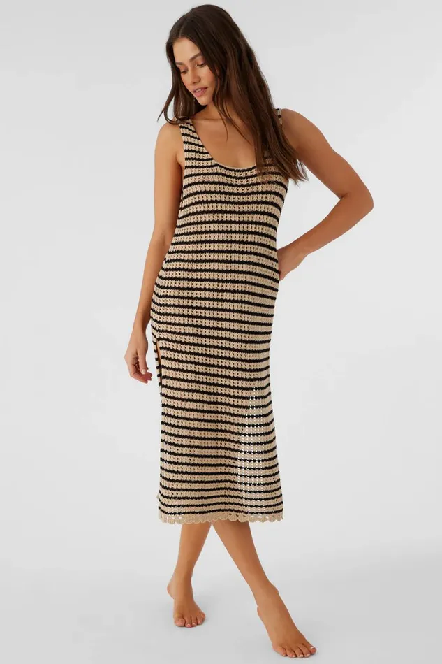 KELSEY CROCHET MIDI DRESS COVERUP Black Women O039NEILL Sale