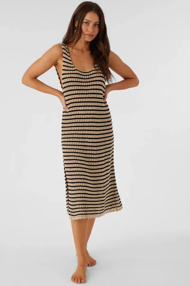 KELSEY CROCHET MIDI DRESS COVERUP Black Women O039NEILL Sale