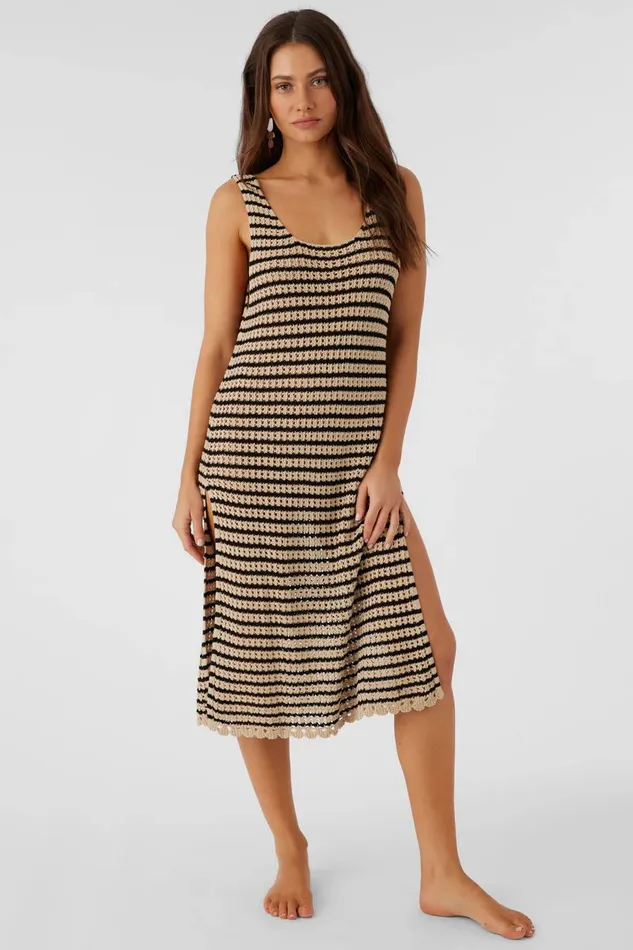 KELSEY CROCHET MIDI DRESS COVERUP Black Women O039NEILL Sale