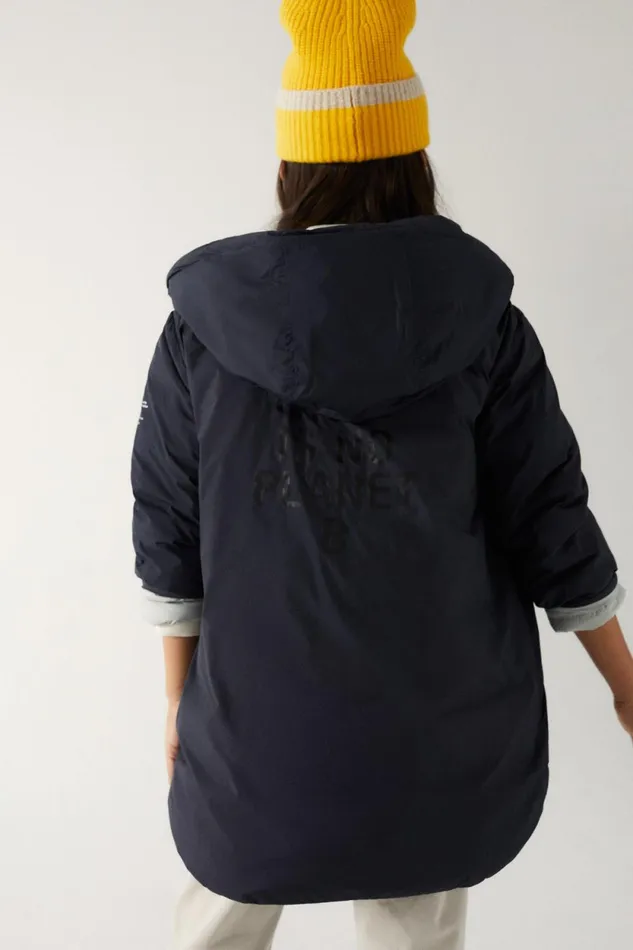 Kids Blue Leaf Coat Ecoalf Coats And Jackets