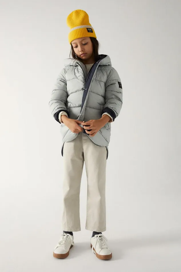 Kids Blue Leaf Coat Ecoalf Coats And Jackets