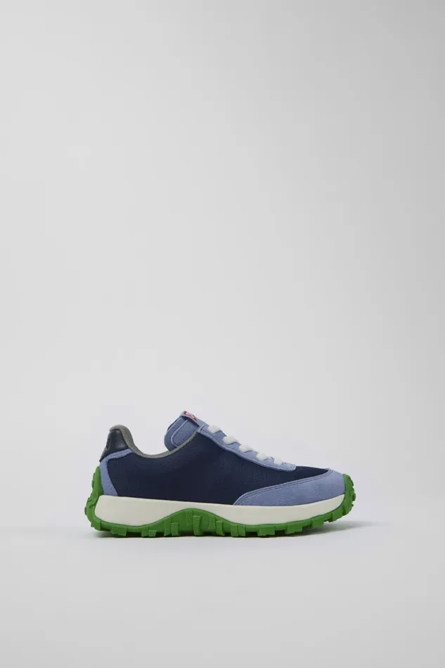 Kids Drift Trail Blue TextileNubuck Sneaker Camper Sneakers