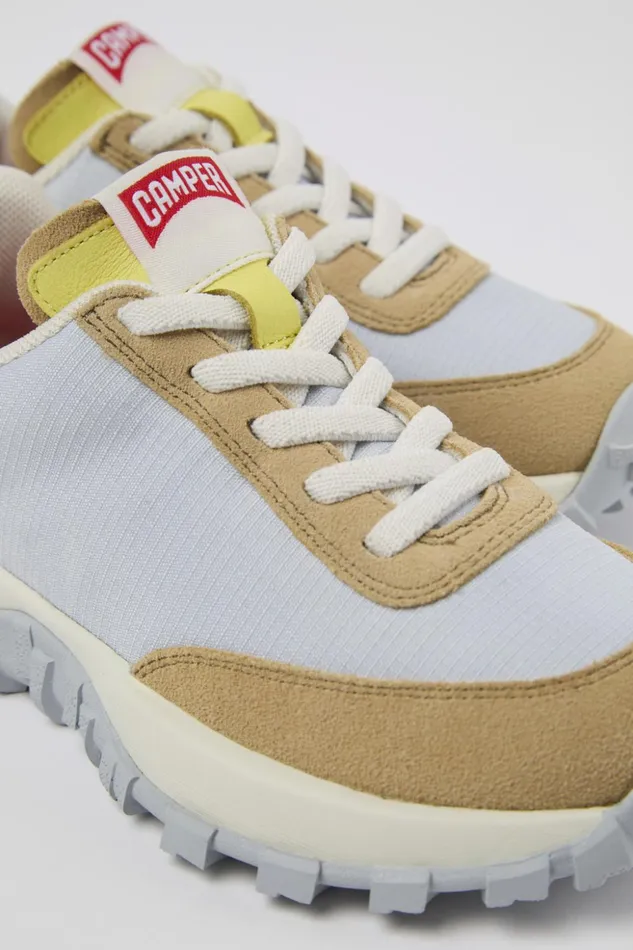 Kids Drift Trail Gray TextileNubuck Sneaker Camper Sneakers