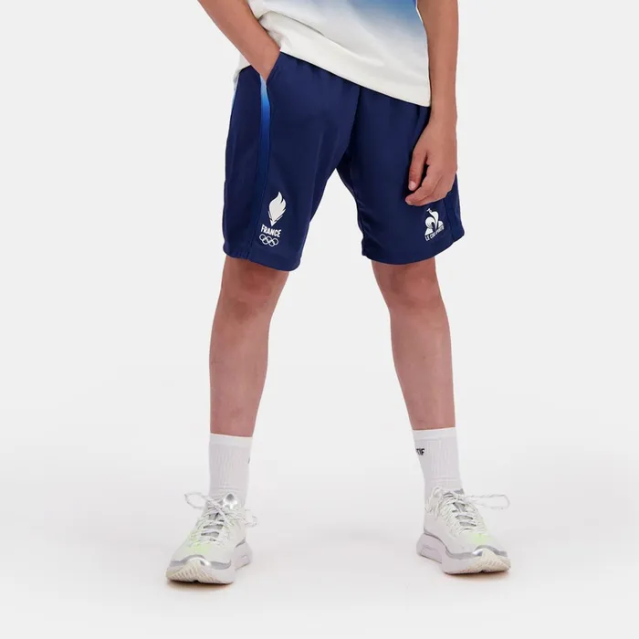 Kids Le Coq Sportif Shorts France039s Olympic Team Shorts Kids Insignia Perf