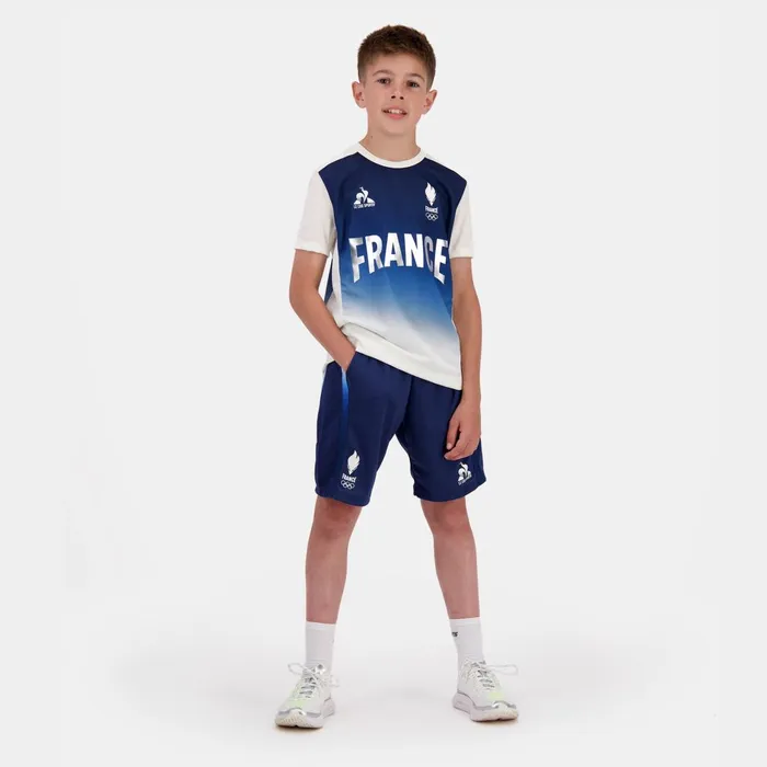 Kids Le Coq Sportif Shorts France039s Olympic Team Shorts Kids Insignia Perf