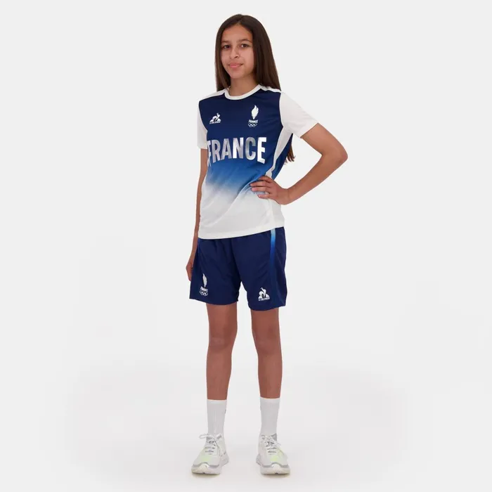 Kids Le Coq Sportif Shorts France039s Olympic Team Shorts Kids Insignia Perf