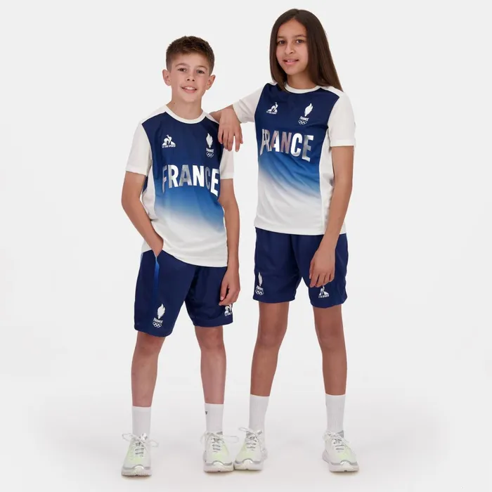 Kids Le Coq Sportif Shorts France039s Olympic Team Shorts Kids Insignia Perf