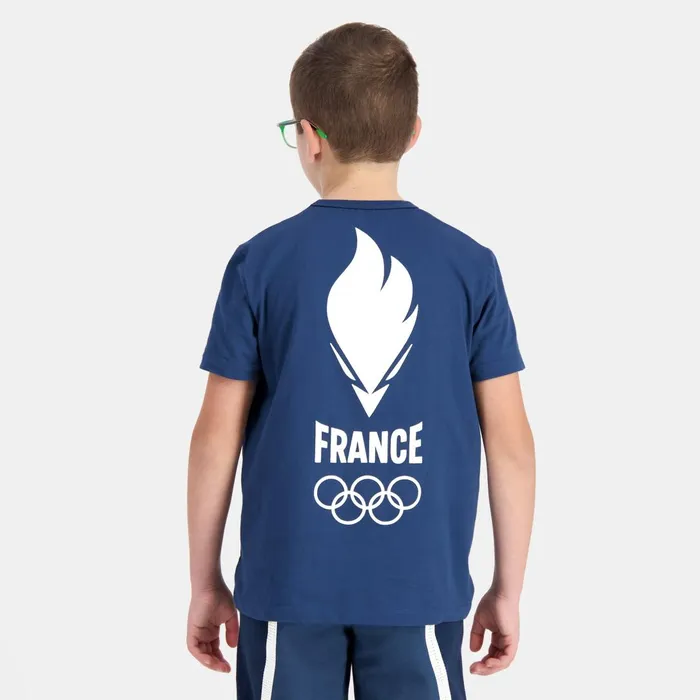 Kids Le Coq Sportif Tshirts France039s Olympic Team TShirt Kids Insignia Blue