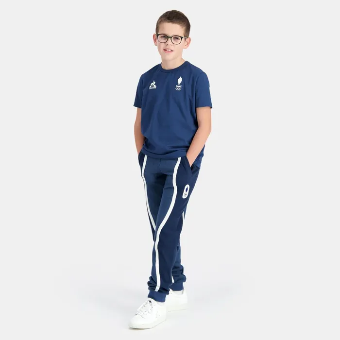 Kids Le Coq Sportif Tshirts France039s Olympic Team TShirt Kids Insignia Blue