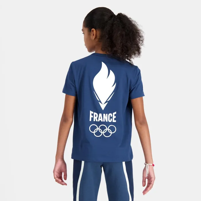 Kids Le Coq Sportif Tshirts France039s Olympic Team TShirt Kids Insignia Blue