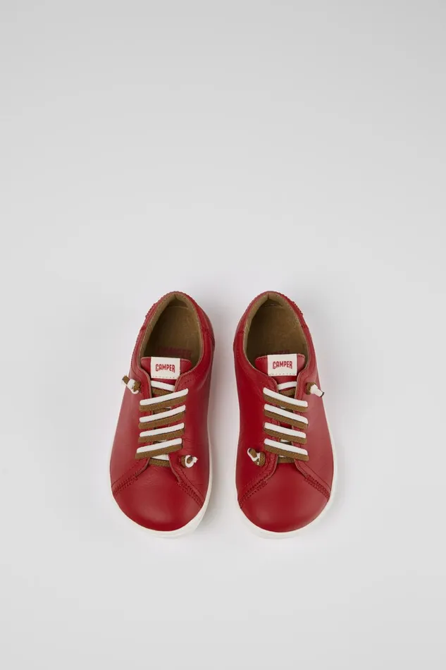 Kids Peu Red Leather Kids039 Shoe Camper Casual Shoes Kids Peu Red Leather Kids039 Shoe Camper Casual Shoes