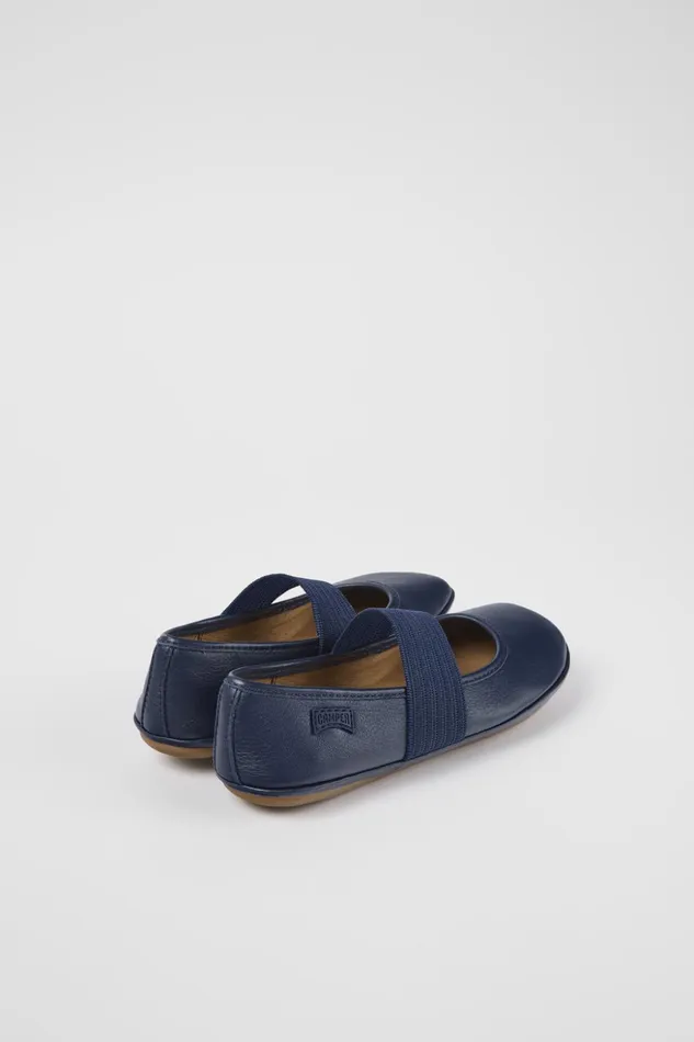 Kids Right Blue Leather Ballerina Camper Ballerinas Kids Right Blue Leather Ballerina Camper Ballerinas