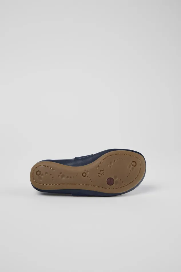 Kids Right Blue Leather Ballerina Camper Ballerinas Kids Right Blue Leather Ballerina Camper Ballerinas