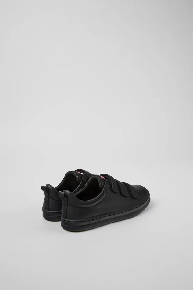 Kids Runner Black Leather And Textile Sneakers For Kids Camper Sneakers Kids Runner Black Leather And Textile Sneakers For Kids Camper Sneakers