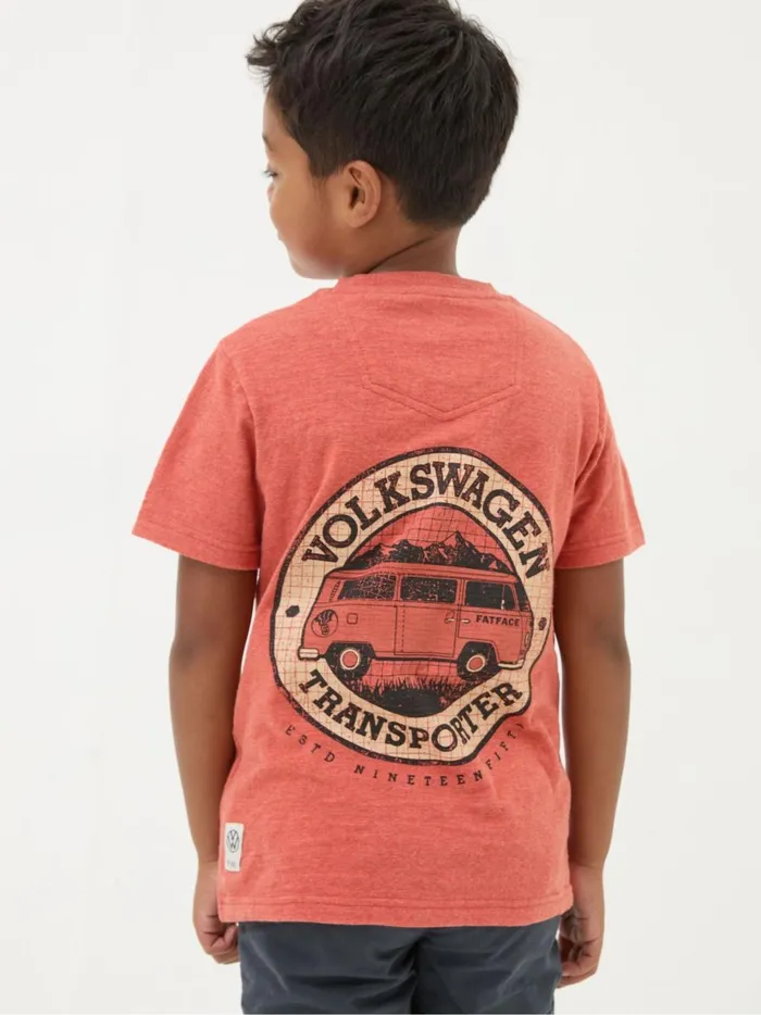 Kids TShirts and Polos Fat Face Vw Orange Graphic TShirt
