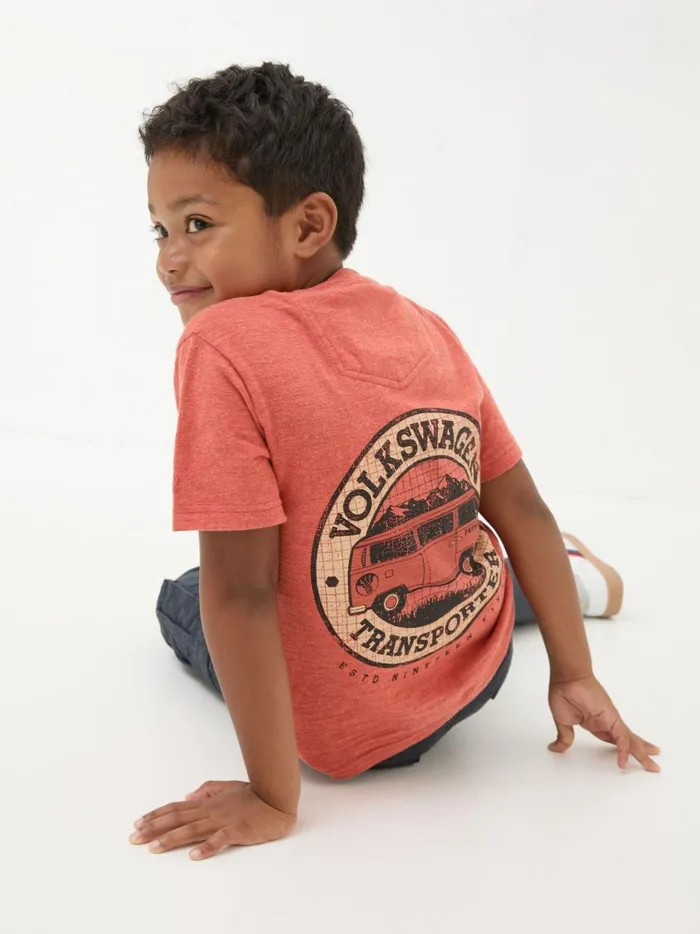 Kids TShirts and Polos Fat Face Vw Orange Graphic TShirt