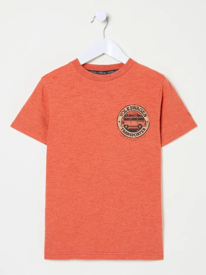 Kids TShirts and Polos Fat Face Vw Orange Graphic TShirt