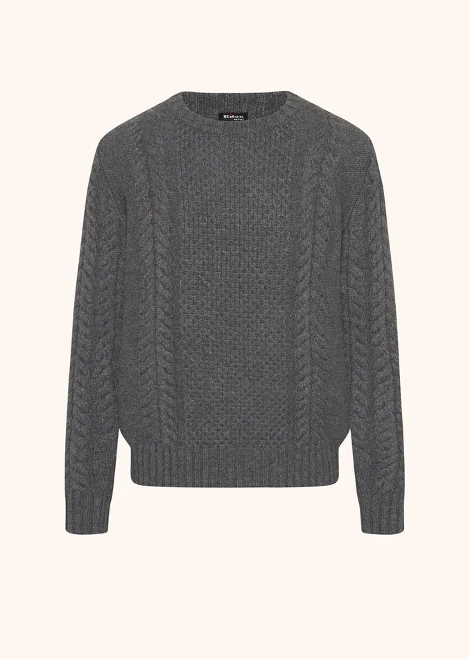 Kiton Knitwear SWEATER ROUNDNECK CASHMERE 8211 Men