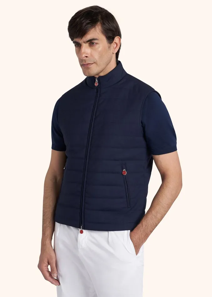 Kiton Outerwear SLEVELESS BLOUSON VIRGIN WOOL 8211 Men Kiton Outerwear SLEVELESS BLOUSON VIRGIN WOOL 8211 Men