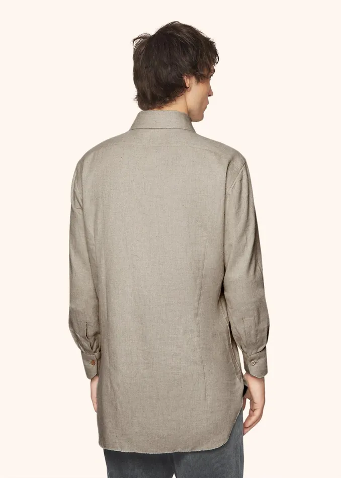 Kiton Shirts MONOCHROME FLANNEL SHIRT 8211 Men Kiton Shirts MONOCHROME FLANNEL SHIRT 8211 Men