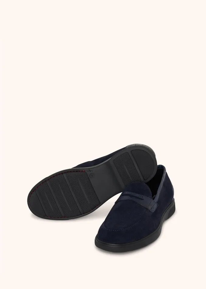 Kiton Shoes LEATHER LOAFER WITH CROCODILE LEATHER INSERTS 8211 Men Kiton Shoes LEATHER LOAFER WITH CROCODILE LEATHER INSERTS 8211 Men