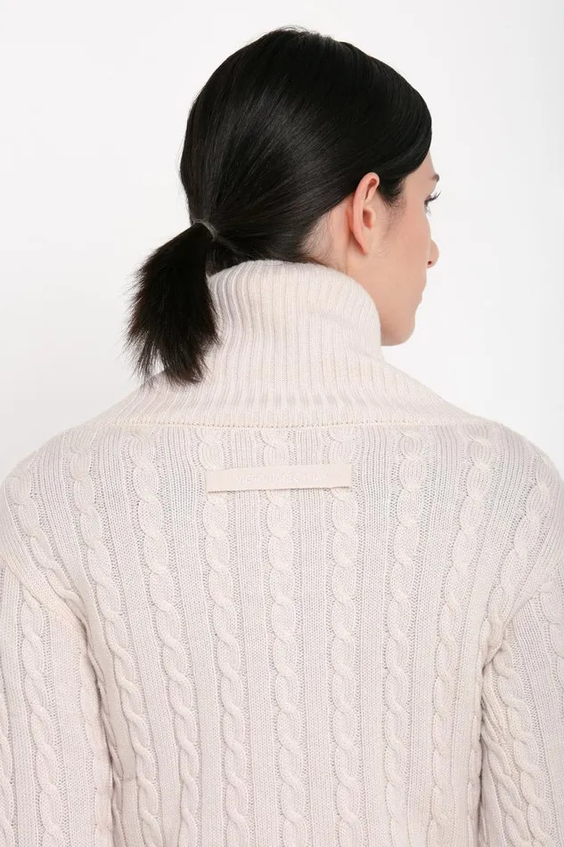 Knitwear Women Victoria Beckham Wrap Detail Jumper In Bone