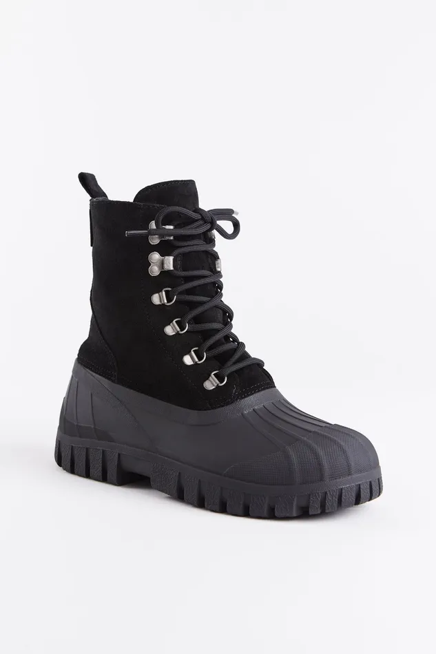 Lace Up Boots Women Stutterheim Patrol Boot Suede Black