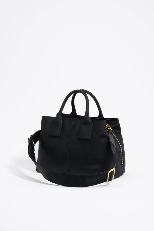 Large Black Nylon Pocket Handbag Black Women Bimba Y Lola Handbags Large Black Nylon Pocket Handbag Black Women Bimba Y Lola Handbags
