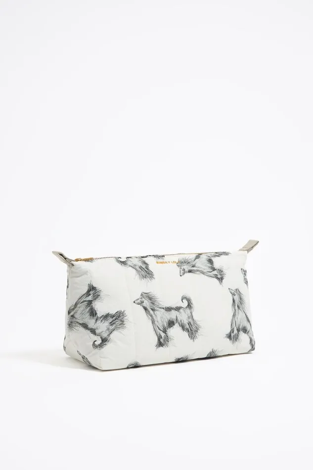 Large Gray Pencil Greyhound Print Nylon Trapezium Makeup Case Galgo Lapiz Grey Women Bimba Y Lola Vanity Pouches Large Gray Pencil Greyhound Print Nylon Trapezium Makeup Case Galgo Lapiz Grey Women Bimba Y Lola Vanity Pouches