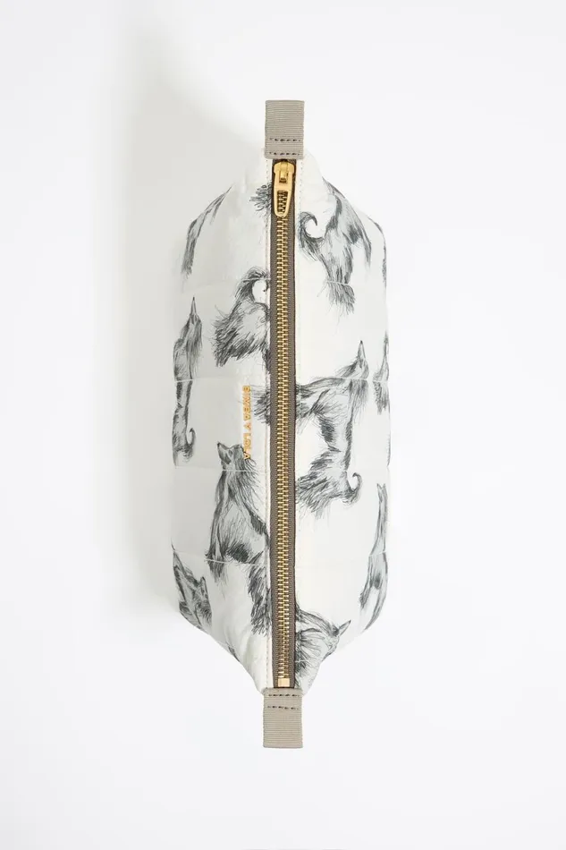 Large Gray Pencil Greyhound Print Nylon Trapezium Makeup Case Galgo Lapiz Grey Women Bimba Y Lola Vanity Pouches Large Gray Pencil Greyhound Print Nylon Trapezium Makeup Case Galgo Lapiz Grey Women Bimba Y Lola Vanity Pouches