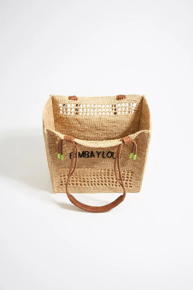 Large Natural Raffia Tote Bag Natural Women Bimba Y Lola Shoppers Large Natural Raffia Tote Bag Natural Women Bimba Y Lola Shoppers