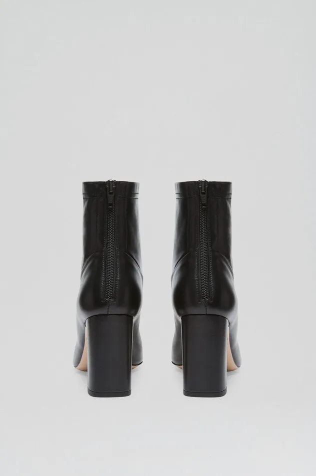 Leather Women Scanlan Theodore STRETCH ANKLE BOOT 85 Black Leather Women Scanlan Theodore STRETCH ANKLE BOOT 85 Black