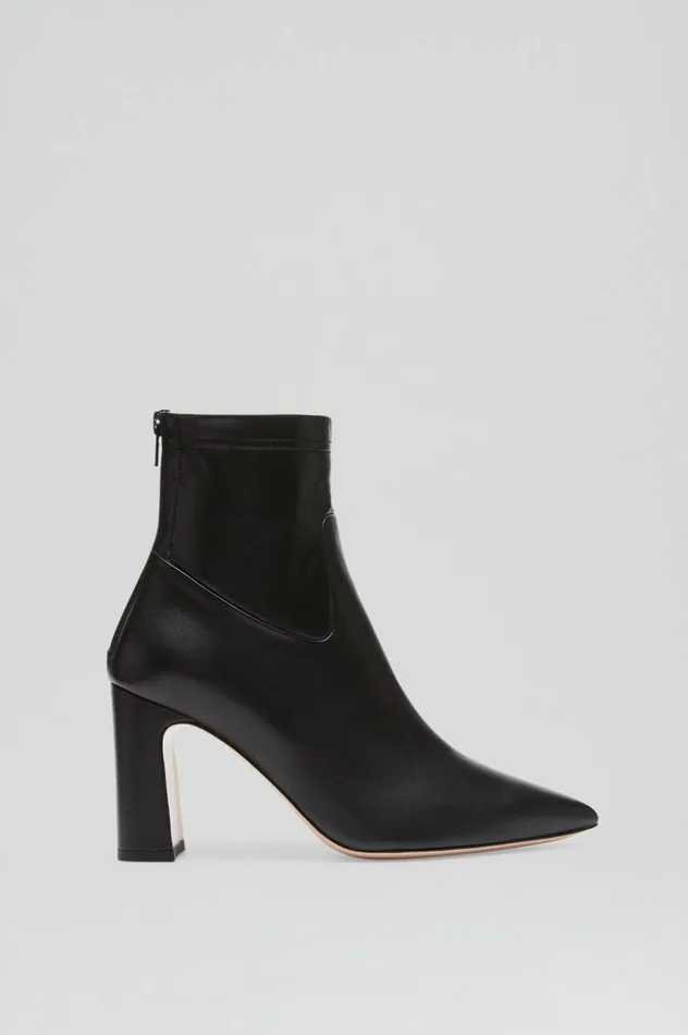 Leather Women Scanlan Theodore STRETCH ANKLE BOOT 85 Black Leather Women Scanlan Theodore STRETCH ANKLE BOOT 85 Black