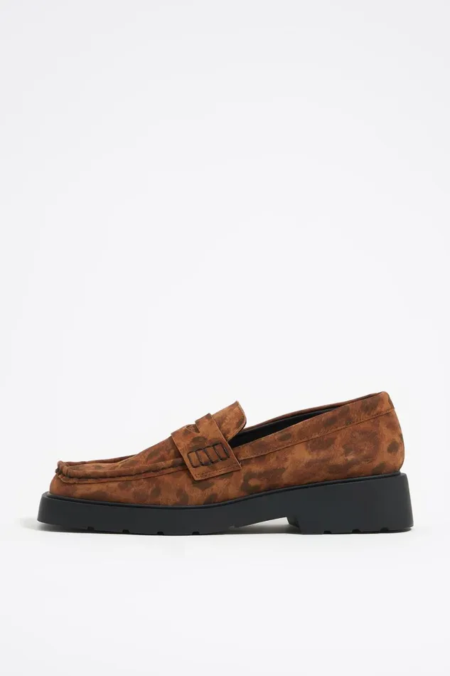 Leopard Print Suede Loafer Leolapiz Full Orange Women Bimba Y Lola Loafers