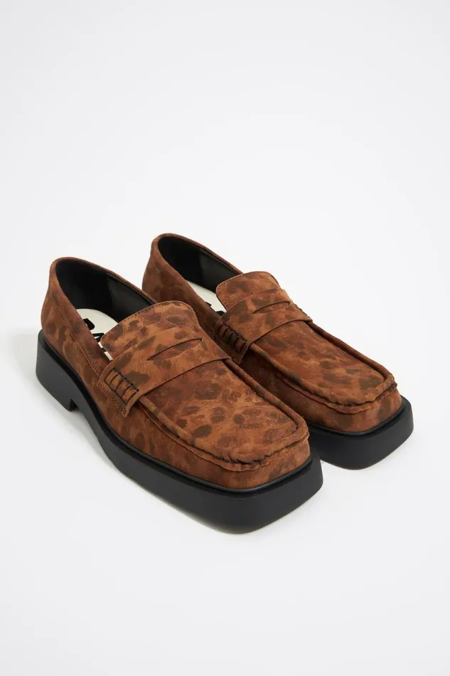 Leopard Print Suede Loafer Leolapiz Full Orange Women Bimba Y Lola Loafers Leopard Print Suede Loafer Leolapiz Full Orange Women Bimba Y Lola Loafers
