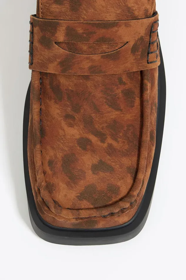 Leopard Print Suede Loafer Leolapiz Full Orange Women Bimba Y Lola Loafers Leopard Print Suede Loafer Leolapiz Full Orange Women Bimba Y Lola Loafers