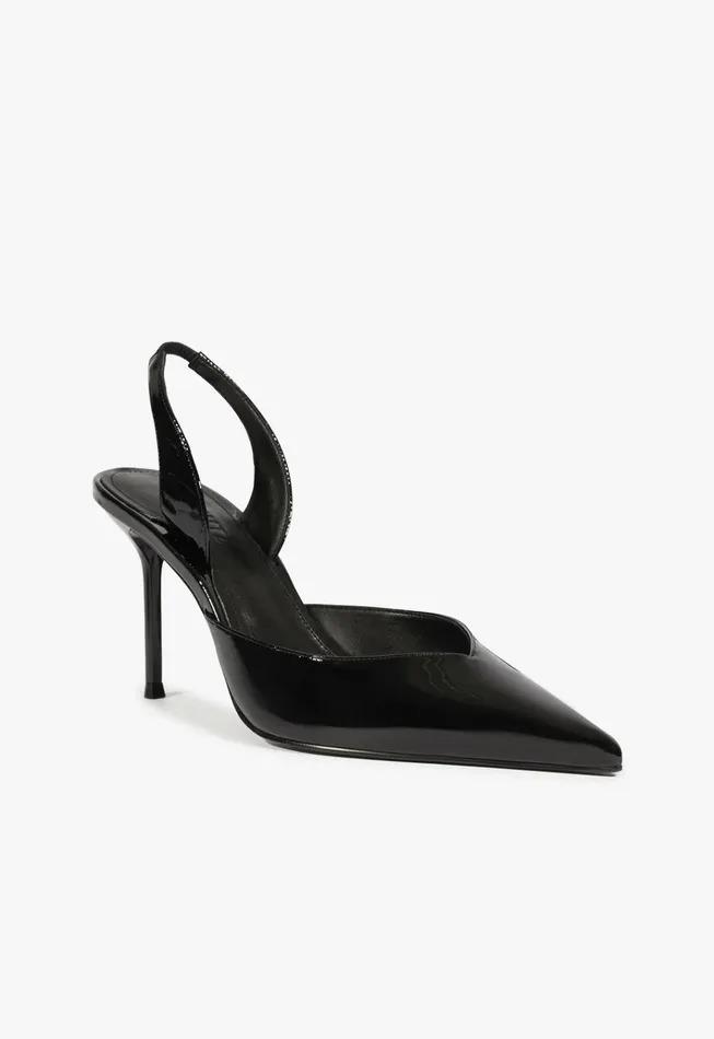 Lexi Sling Patent Leather Pump Black Women Schutz Shoes Lexi Sling Patent Leather Pump Black Women Schutz Shoes