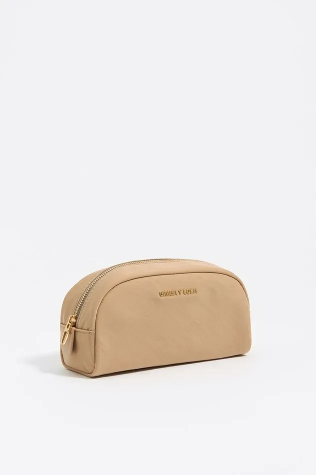 Light Camel Nylon Makeup Case Light Camel Women Bimba Y Lola Vanity Pouches